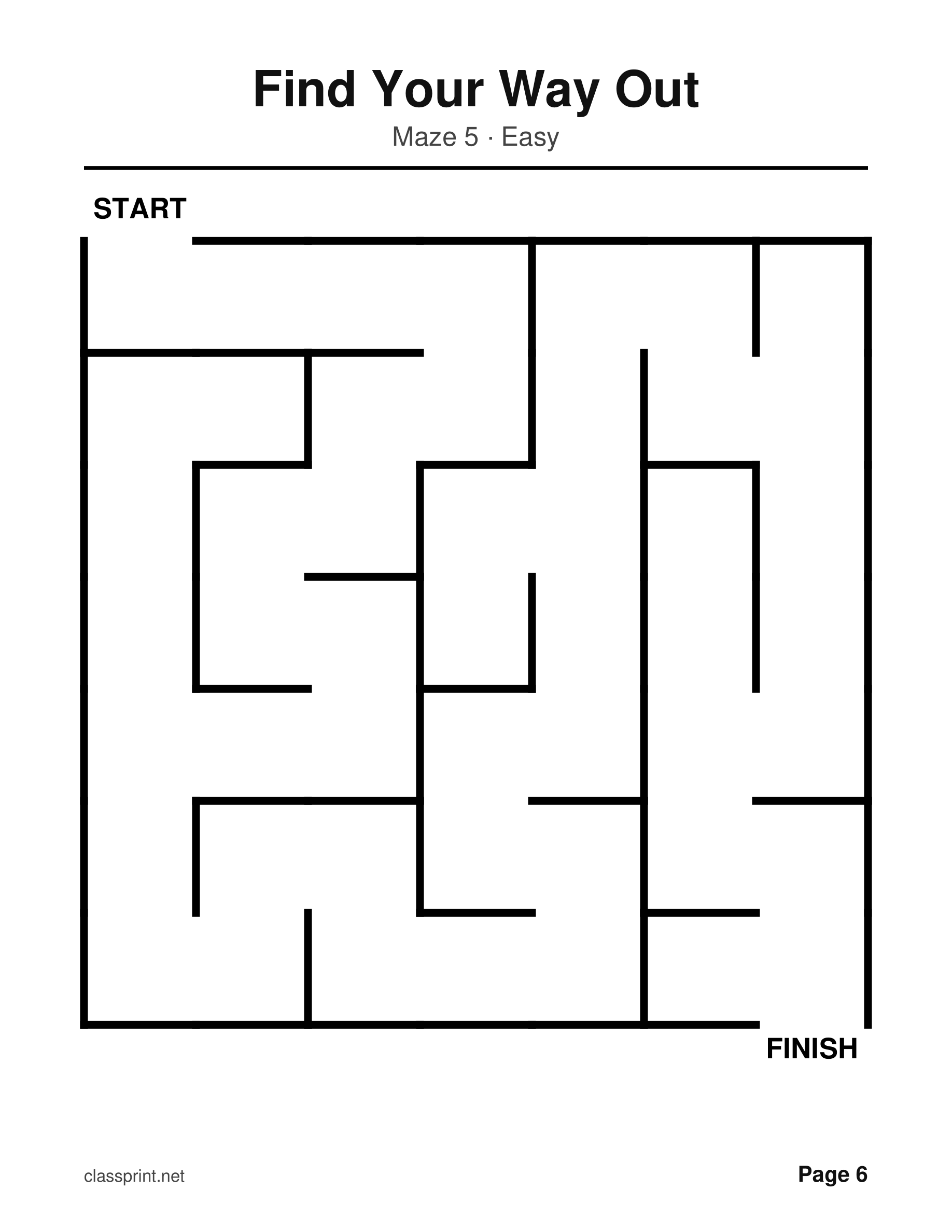 A page from a large print activity pack, one of several different puzzle types in the book